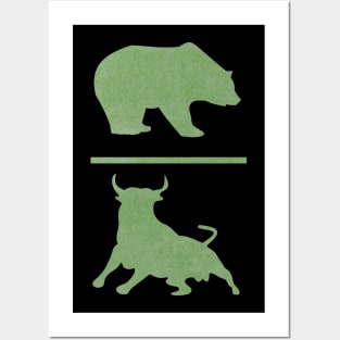 Bear Bull Posters and Art